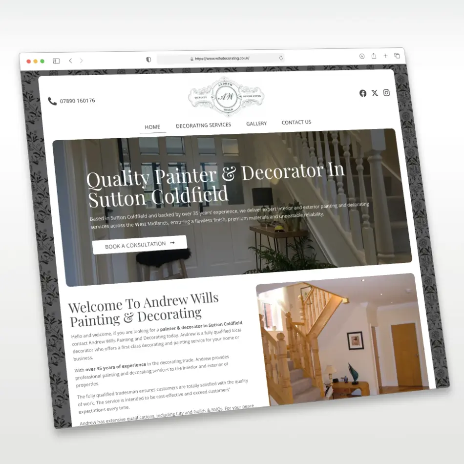 Painter And Decorators In Sutton Coldfield | Andrew Wills