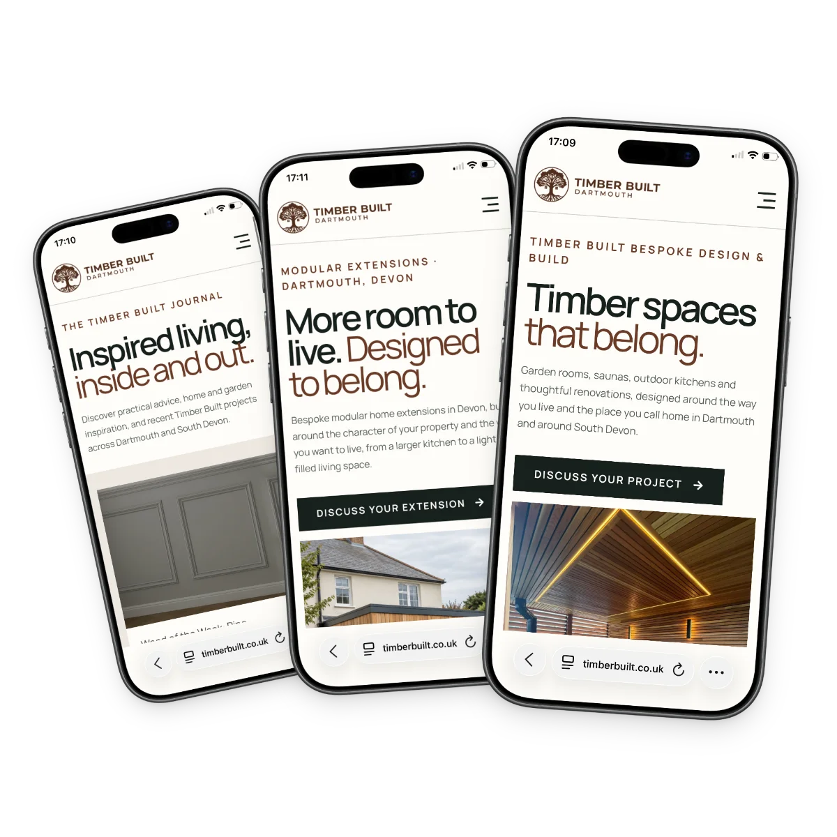 A New Website for a New Chapter in Devon 1 TimberBuilt Dartmouth | Website design case study