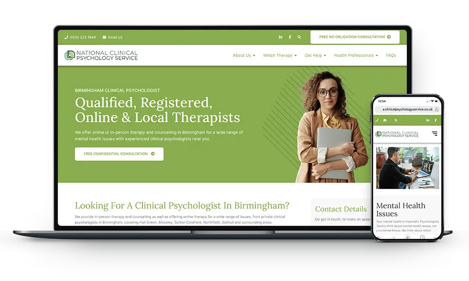 Clinical Psychology Service 1 National online therapy with professional clinical psychologists
