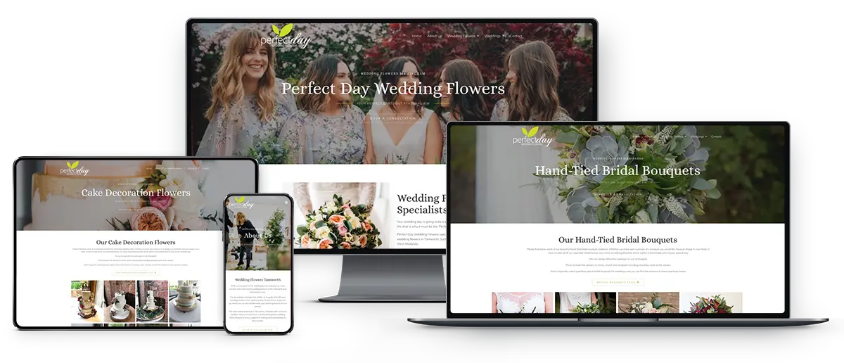 Perfect Day Wedding Flowers 2 Perfect day Wedding Flowers Web design and SEO Tamworth